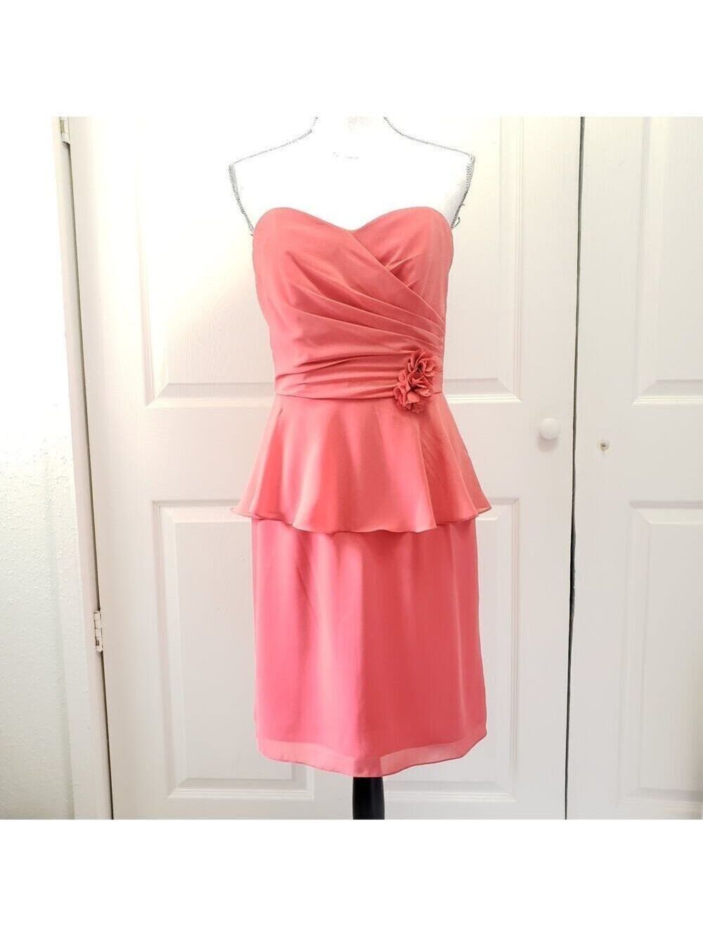 57 Grand Strapless Sweetheart Neckline Cocktail Dress Firecracker Size 10 - Picture 7 of 7